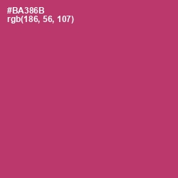 #BA386B - Hibiscus Color Image