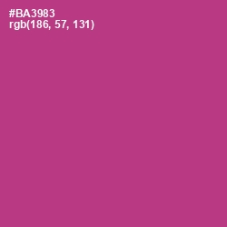 #BA3983 - Medium Red Violet Color Image