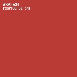 #BA3A36 - Well Read Color Image