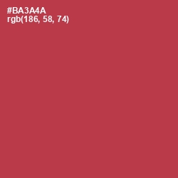 #BA3A4A - Night Shadz Color Image