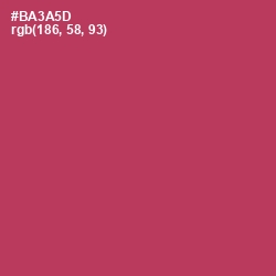 #BA3A5D - Night Shadz Color Image