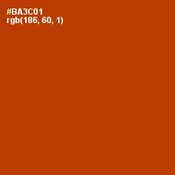 #BA3C01 - Tabasco Color Image