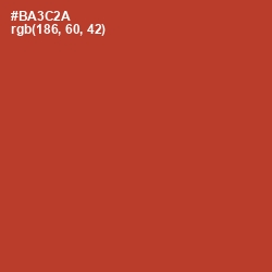 #BA3C2A - Well Read Color Image