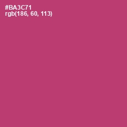 #BA3C71 - Hibiscus Color Image