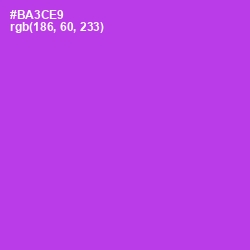 #BA3CE9 - Electric Violet Color Image