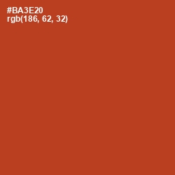 #BA3E20 - Tall Poppy Color Image