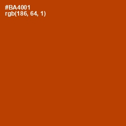 #BA4001 - Rock Spray Color Image