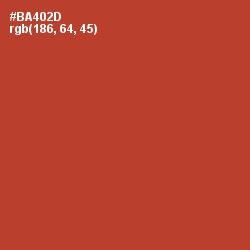 #BA402D - Medium Carmine Color Image