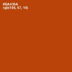 #BA430A - Rock Spray Color Image