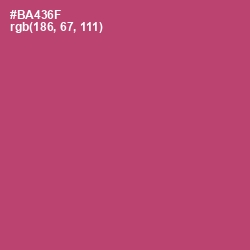 #BA436F - Blush Color Image