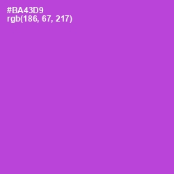 #BA43D9 - Amethyst Color Image