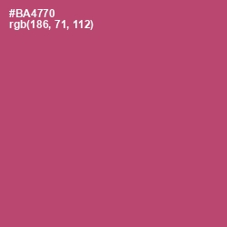 #BA4770 - Blush Color Image