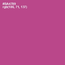 #BA4789 - Tapestry Color Image