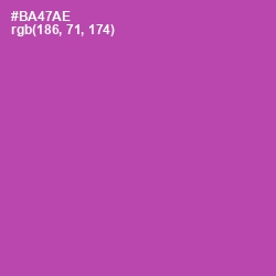 #BA47AE - Tapestry Color Image