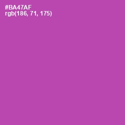 #BA47AF - Tapestry Color Image