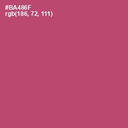 #BA486F - Blush Color Image