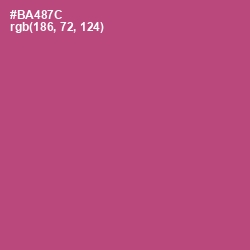 #BA487C - Blush Color Image