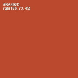 #BA492D - Medium Carmine Color Image