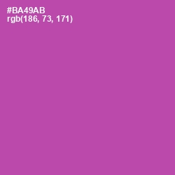 #BA49AB - Tapestry Color Image