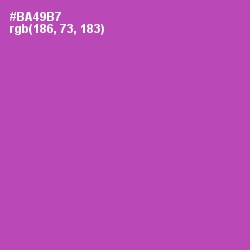 #BA49B7 - Wisteria Color Image