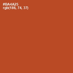 #BA4A25 - Medium Carmine Color Image