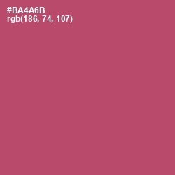 #BA4A6B - Blush Color Image