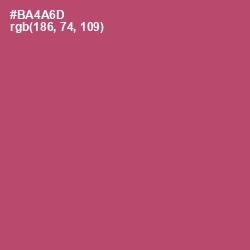 #BA4A6D - Blush Color Image