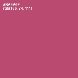 #BA4A6F - Blush Color Image