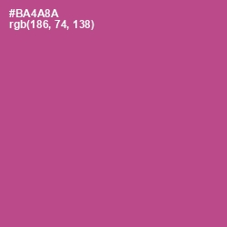 #BA4A8A - Tapestry Color Image