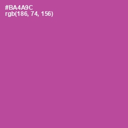 #BA4A9C - Tapestry Color Image