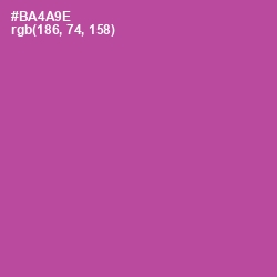 #BA4A9E - Tapestry Color Image