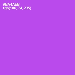 #BA4AEB - Amethyst Color Image