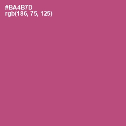 #BA4B7D - Cadillac Color Image