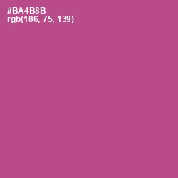 #BA4B8B - Tapestry Color Image