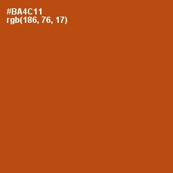 #BA4C11 - Rock Spray Color Image