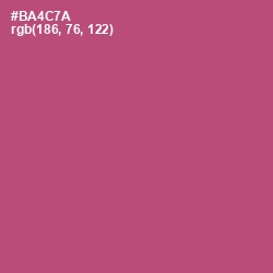 #BA4C7A - Cadillac Color Image
