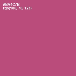 #BA4C7B - Cadillac Color Image