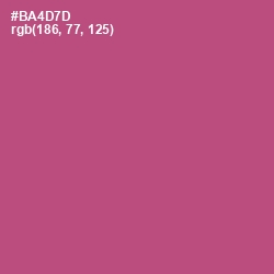 #BA4D7D - Cadillac Color Image