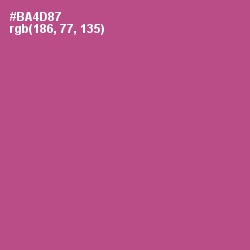 #BA4D87 - Tapestry Color Image