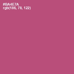 #BA4E7A - Cadillac Color Image