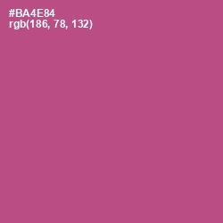 #BA4E84 - Tapestry Color Image
