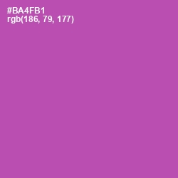 #BA4FB1 - Wisteria Color Image
