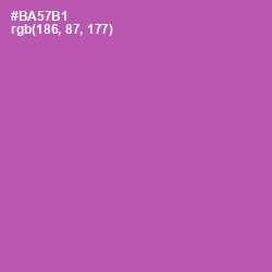 #BA57B1 - Wisteria Color Image