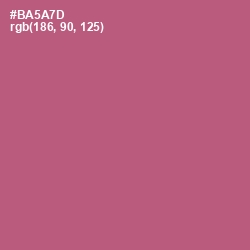 #BA5A7D - Cadillac Color Image