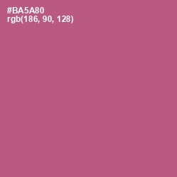 #BA5A80 - Tapestry Color Image