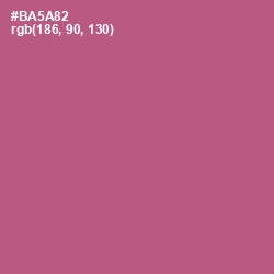 #BA5A82 - Tapestry Color Image