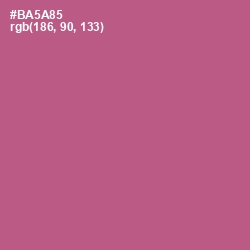 #BA5A85 - Tapestry Color Image