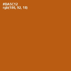 #BA5C12 - Fiery Orange Color Image