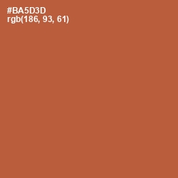 #BA5D3D - Brown Rust Color Image