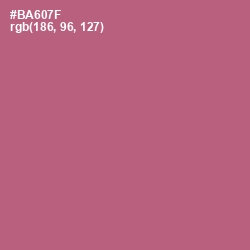 #BA607F - Coral Tree Color Image